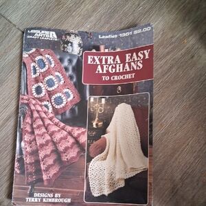 Extra Easy Afghans Crochet Book (5 Books)